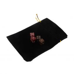 Кубики зарики 1 см красные и коричневые 4 шт