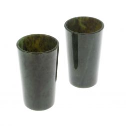 Набор стопок из нефрита 2 шт для текилы 4,5х4,5х7,5 см