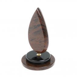 Часы "Капля нефти" из коричневого обсидиана