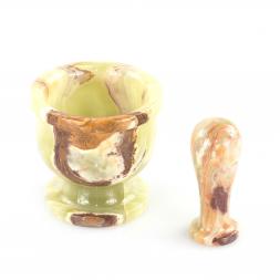 Каменная ступка для специй из оникса 10х12,5 см 170 мл (4)