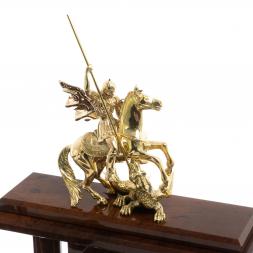 Письменный набор &amp;quot;Георгий Победоносец&amp;quot; камень обсидиан