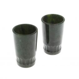 Набор стопок из нефрита "Грани" для текилы 4,5х4,5х7,5 см