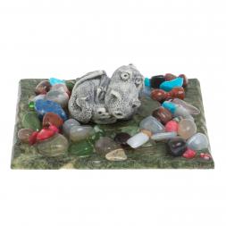 Сувенир "Дракон лежит" из мрамолита