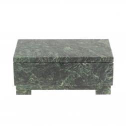 Шкатулка для денег "Купюра" с зеркалом змеевик 18,5х9,5х6,5 см