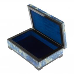 Шкатулка из иркутского лазурита 14,5х10х4,5 см