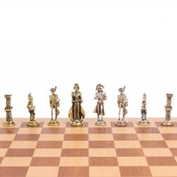 Шахматный ларец "Отечественная война 1812 г." доска бук 39х39 см