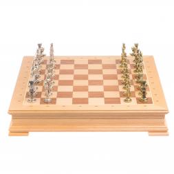 Шахматный ларец "Отечественная война 1812 г." доска бук 39х39 см