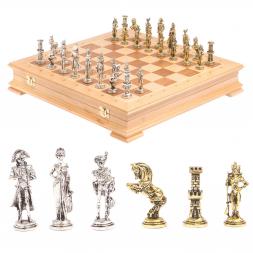 Шахматный ларец "Отечественная война 1812 г." доска бук 39х39 см