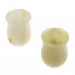 Набор стаканов из оникса в футляре 210 мл 7х9,5 см (3х4) 2 шт