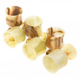 Набор рюмок камень оникс 6х9,5 см 100 мл (2,5х4) 6 шт в коробке