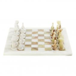 Шахматы из оникса "Стандарт" доска 30х30 см люкс оникс мрамор