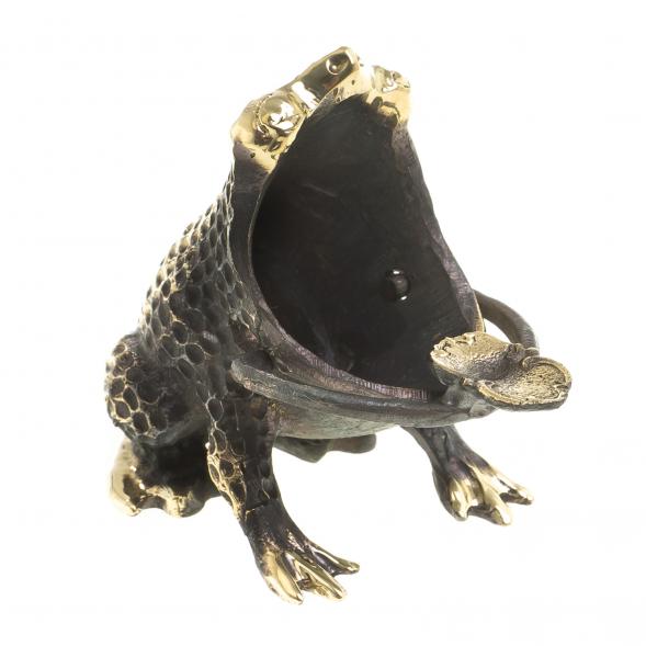 Бронзовая пепельница &amp;quot;Лягушка&amp;quot; 123505