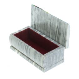 Шкатулка &amp;quot;Лето&amp;quot; из серого мрамора 14,5х7,5х6 см