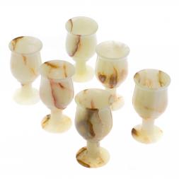 Набор рюмок из оникса в футляре 120 мл 6,5х12 см (2,5х5) 6 шт