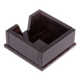 Лоток для бумаг "Кубарик" из черного обсидиана