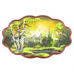 Панно с рисунком из каменной крошки "Летняя ночь" 45х29 см