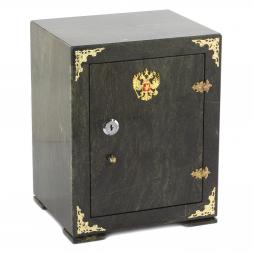 Сейф большой змеевик темно-зеленый 21,5х18х27,5 см