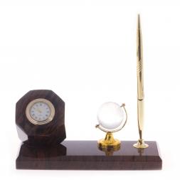 Мини-набор &amp;quot;Бочка&amp;quot; камень обсидиан коричневый