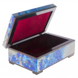 Шкатулка из иркутского лазурита 11х7х4 см