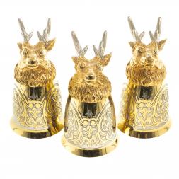 Подарочный набор "Олень" фляжка и 3 стопки перевертыша Златоуст