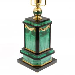 Лампа настольная из малахита Златоуст