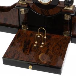 Настольный набор "Орёл" камень обсидиан