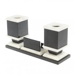 Офисный набор с подставкой для телефона из мрамора