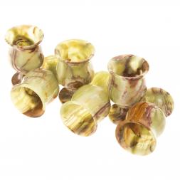 Набор рюмок из оникса в футляре 6х9,5 см 100 мл (2,5х4) 6 шт