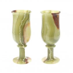 Набор бокалов 2 шт из оникса 7,5х19,5 см в коробке (3х8)