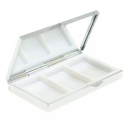 Таблетница на 3 отделения камень авантюрин цвет серебро