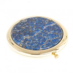 Зеркало круглое иркутский лазурит цвет золото