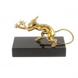 Бронзовая статуэтка "Чертик" долерит