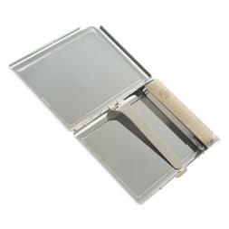 Портсигар на 10 сигарет с зажигалкой камень оникс