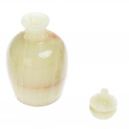 Подарочный набор из оникса графин и 6 стопок в футляре (3х5)