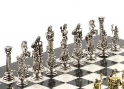 Шахматы настольные "Посейдон" 32х32 см доска из камня
