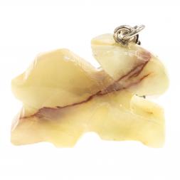 Брелок "Заяц" из оникса