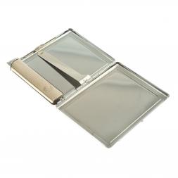 Портсигар на 10 сигарет с зажигалкой камень зеленый апатит