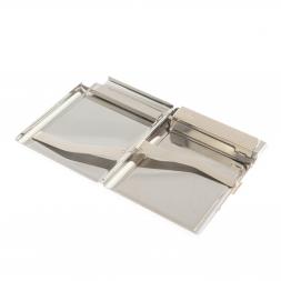 Портсигар на 20 сигарет с зажигалкой камень голубой апатит