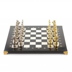 Шахматы "Ренессанс" доска 36х36 см мрамор фигуры цвет золото / серебро