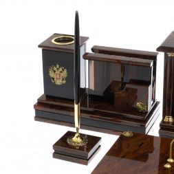 Настольный набор &amp;quot;Версаль&amp;quot; из обсидиана