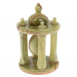 Часы настольные "Беседка" из оникса (4х7)