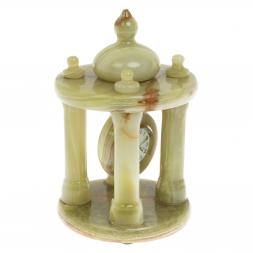 Часы настольные "Беседка" из оникса (4х7)