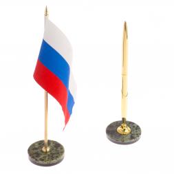 Письменный прибор "Кариатида" из нефрита