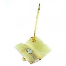 Сувенир "Книжка" с часами из оникса