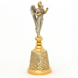 Колокольчик декоративный из бронзы "Архангел" в подарочной коробке Златоуст