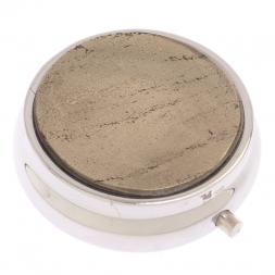 Таблетница на 3 отделения камень пирит цвет серебро