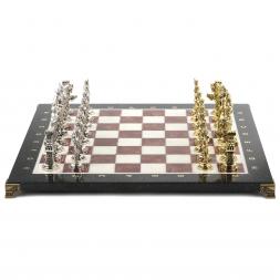 Шахматы "Отечественная война 1812 г." доска 40х40 см мрамор лемезит