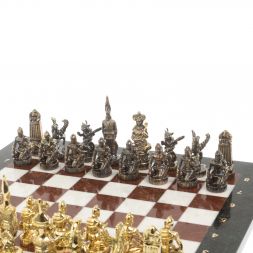 Шахматы подарочные "Шахерезада" доска 40х40 см мрамор лемезит