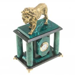 Часы "Гордый лев" камень змеевик