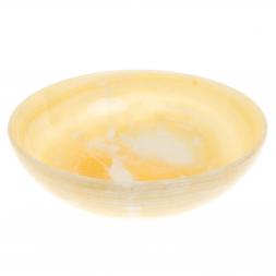 Тарелка суповая из медового оникса 20х20х5 см (8)